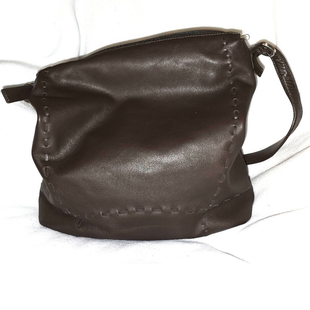 Anne Klein 2 Brown Shoulder Hobo Bag
